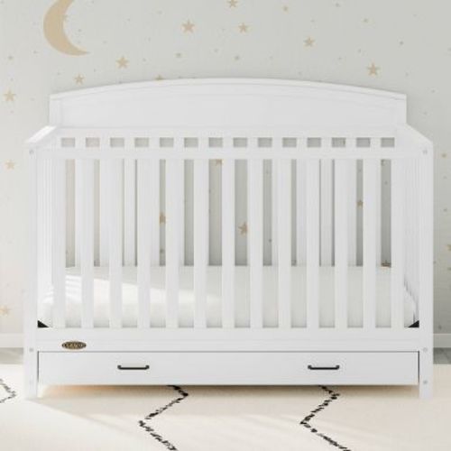 Graco Benton 5-in-1 Convertible Crib with Drawer - White