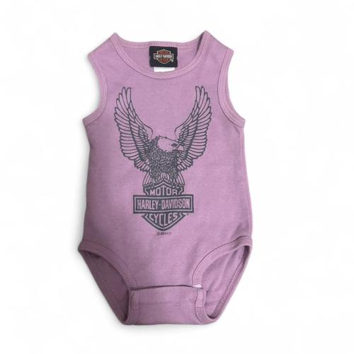 Purple Harley Davidson purple baby bodysuit with...