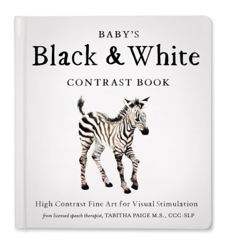 Baby's Black and White Contrast Book: High-Contrast Art for Visual Stimulation at Tummy Time (Tabitha Paige Children's Book Series)
