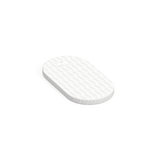 Boori Oasis Oval Cot Mattress White 1190x650x80mm