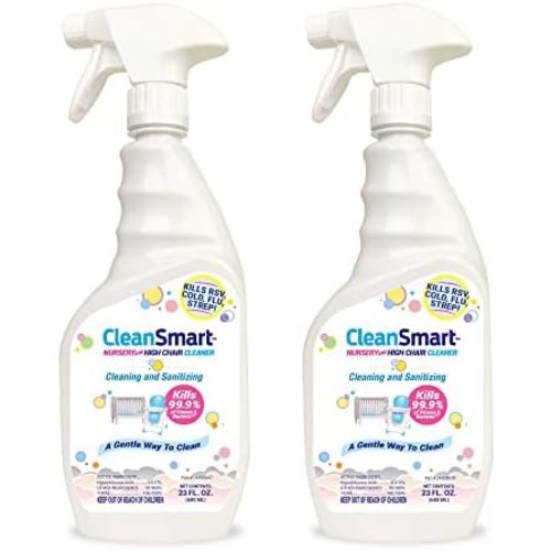 CleanSmart Nursery & High Chair Cleaner, Hypochlorous Acid, 23 oz (2 pack)