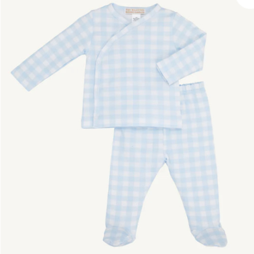 Cameron Cross-Front Set - Buckhead Blue Gingham