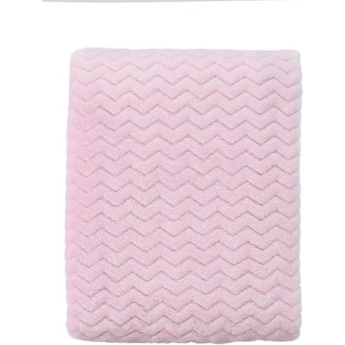 CREVENT 30''X40'' Soft Cozy Warm Baby Blankets for Boys Girls Solid Color - All Season Use - Newborn Essentials (Wave Baby Pink)