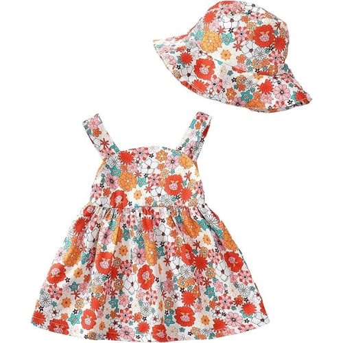 Newborn Infant Baby Girl Dress Toddler Girl Clothes Halter Backless Sleeveless Flower Sundress Summer Dresses for Girl