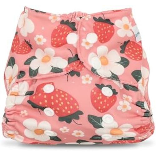 babygoal Baby Cloth Cover for Prefolds,Flats or Fitted Diapers– Adjustable, Reusable, Waterproof Swim Diaper Cover