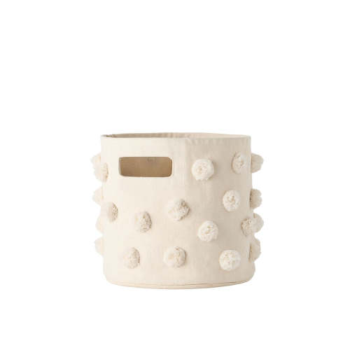 Pom Pom Basket Pint - Sea or Natural color