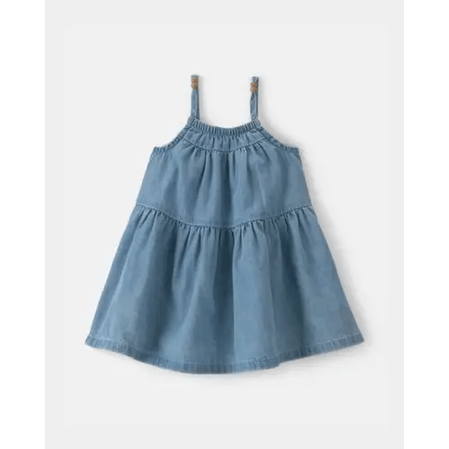 Baby Girl Denim Chambray Dress - Light Wash - OshKosh B'gosh | Carter's