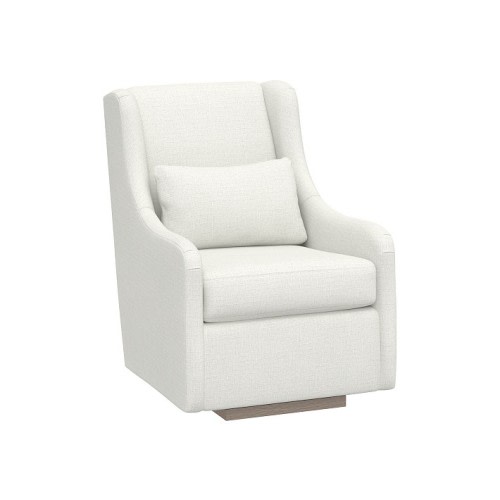 Merced Stationary Glider Performance Basketweave Slub Ivory