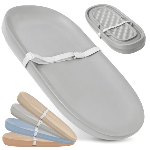 Jool Baby Waterproof Diaper Changing Pad - Portable, Easy Clean, Comfortable Foam Cushion (Grey)