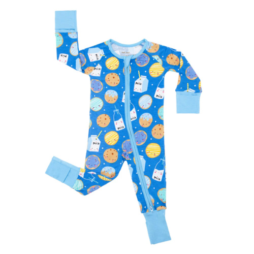 Blue Cookies & Milk Zippy - Little Sleepies