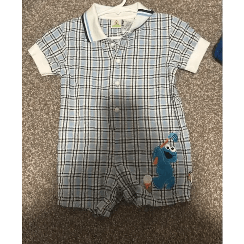 Vintage Cookie Monster romper