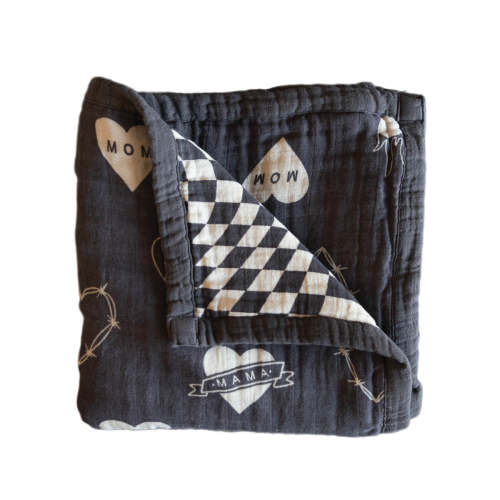 Tattoo Heart | Reversible Muslin Quilt