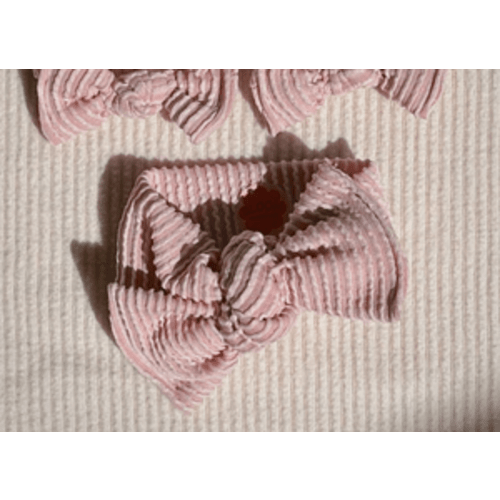 Cozy Blush Wavy Ribbed Tie On Headwrap – Bloom Headwraps