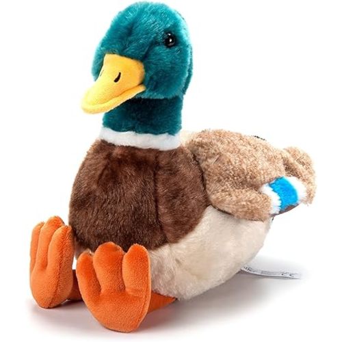 The Petting Zoo Duck Stuffed Animal Plushie, Gifts for Kids, Wild Onez Wildlife Animals, Duck Plush Toy, 12 inches