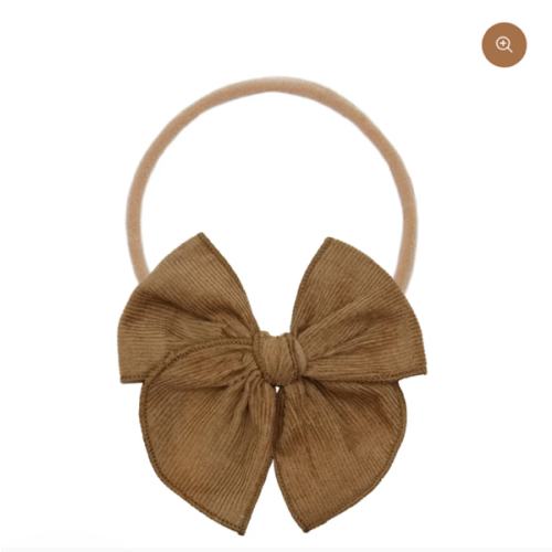 Heirloom Bow - Walnut Corduroy Headband