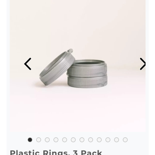 Plastic Rings (Pack of 3) | BPA-free Products | Mason Bottle