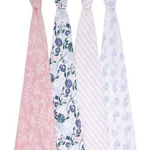 aden + anais essentials 4-pk Cotton Muslin Swaddles