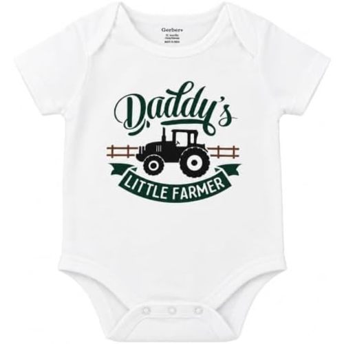 Daddy's Little Farmer Onesie | Cute Farmer Baby Ranch Hand Onesies