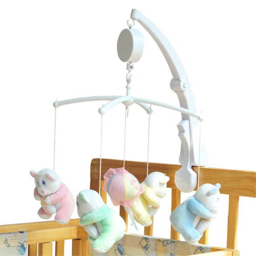 Limei Baby Musical Crib Mobiles Toys Baby Bed Bell Toys Infant Mechanical Music Box Newborn Hanging Melody Toys for Crib Bed Bassinet Stroller Rail