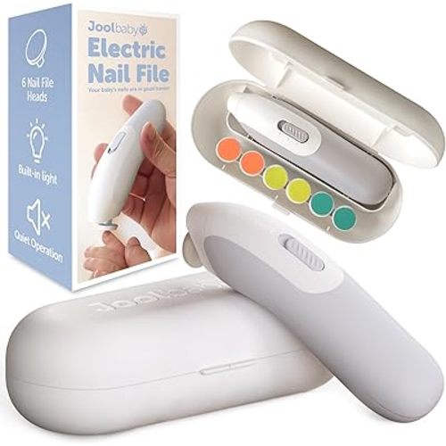 Jool Baby Electric Nail File – Built-in Light & Quiet Operation for Quick & Easy Nail Trimming
