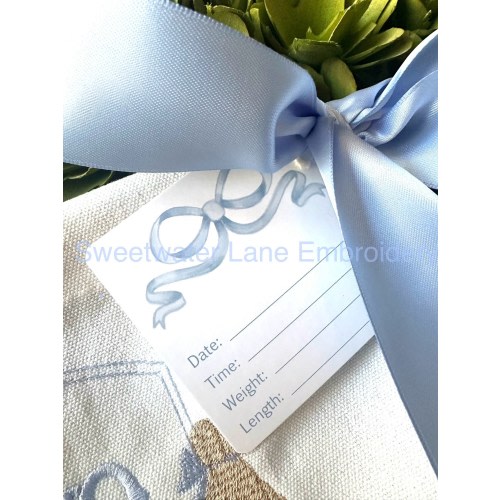 Baby Birth Stat Statistics Cards for Hospital or Nursery Banner