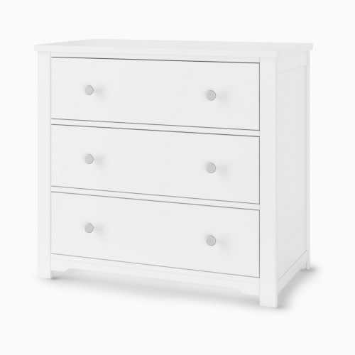 Child Craft Harmony 3-Drawer Dresser with Changing Table Topper - Matte White