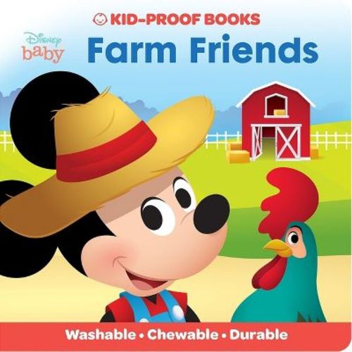 Disney Baby: Farm Friends Kid-Proof Books - by Pi Kids (Paperback)