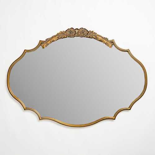 Oval Laura Gold Flower Wall Mirror | Kirklands Home