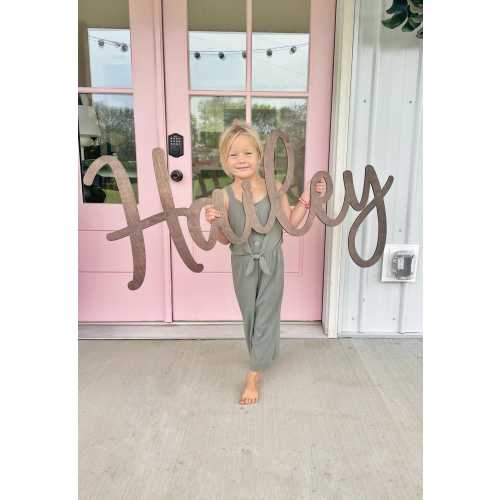 Custom Large Wooden Name Sign | Personalized Nursery Baby Name Sign