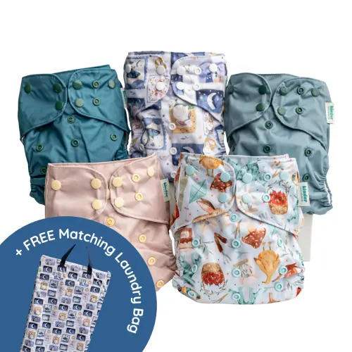 Dream Land Value Bundle +Free Matching Laundry Bag – Kinder Cloth Diaper Co.