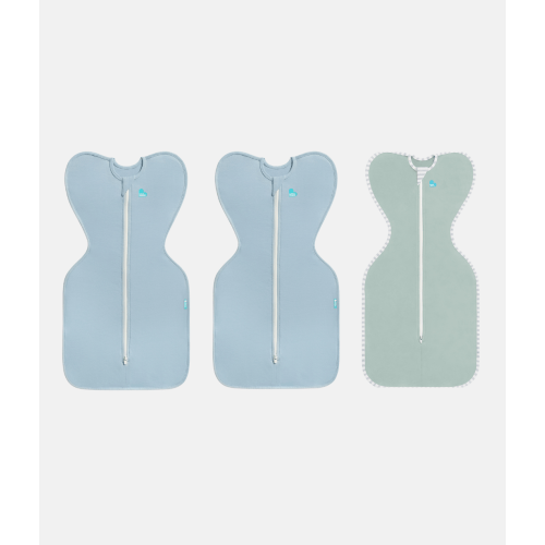 Swaddle Up Starter Bundle 0.2 TOG | Soft Blue | Olive