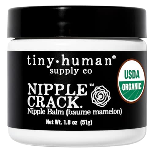 Organic Nipple Cream, Nipple Crack Lanolin Free Nipple Butter, Balm for Breastfeeding Mother, No Need to Wash Off, Safe for Baby and Mama