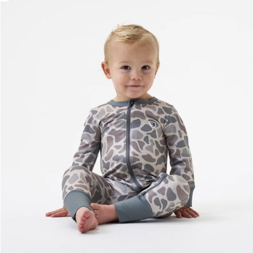 Classic Deer Camo Baby Zip Up | Outdoor Infant Gift | BURLEBO