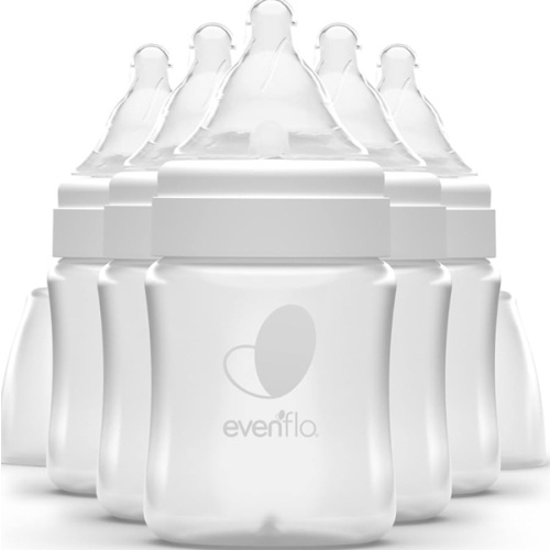 Evenflo Feeding Premium Proflo Venting Balance Plus Wide Neck Baby, Newborn and Infant Bottles - Developed by Pediatric Feeding Specialists - 5 Ounce (Pack of 6)