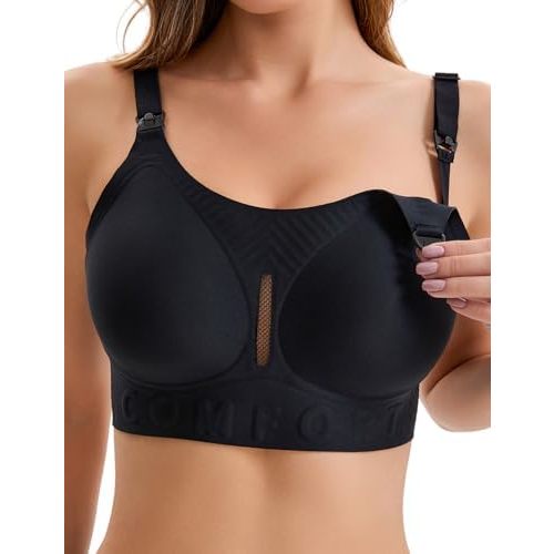 Smooth Nursing Bras for Breastfeeding Seamless Maternity Bras for Pregnancy Wireless Bralette with Extra Bra Extender