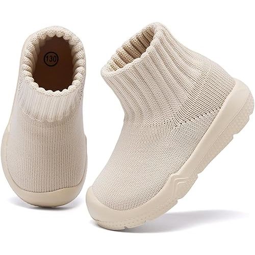 MORENDL Baby Sock Shoes Toddler Walking Shoes Infant Slippers Boys & Girls Non-Slip Sneakers