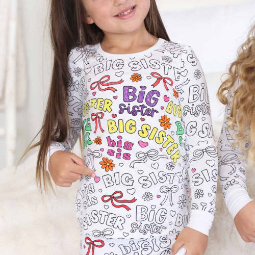 All Colorable Pajama Prints | Two Piece Set