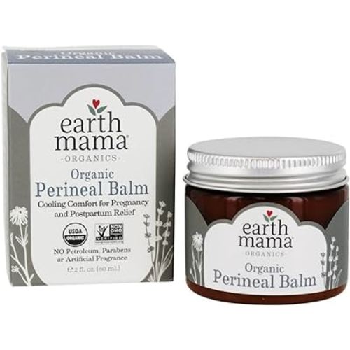 Earth Mama Organic Perineal Balm for Pregnancy and Postpartum, 2 Fluid Ounce