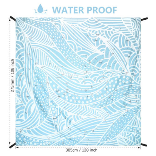 Beach Blanket Sandproof Extra Large Beach Mat Adults Waterproof Quick Drying Sand Free Mat