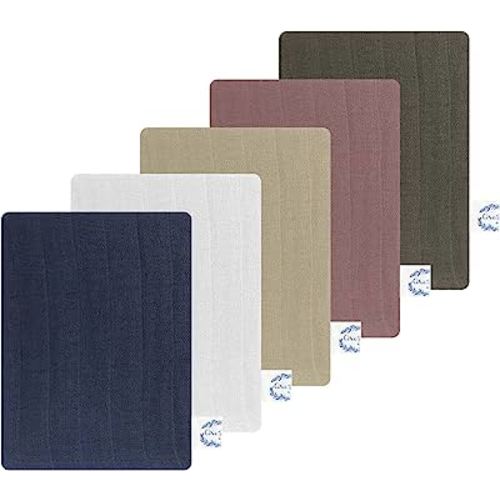 Dan River 100% Cotton Baby Wash Mitts| Baby Bath Essentials| Kids Washcloths and Bath Gloves| Muslin Baby Bath Mitts and Kids Bath Sponge| 5.5x6.5, Multi Colors, Pack of 5