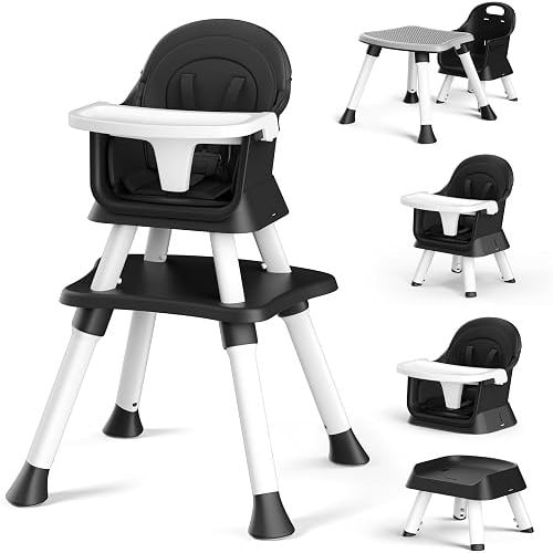 Kinder King 8 in 1 Baby High Chair for Babies and Toddlers, Booster Chair