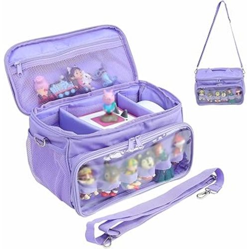 Demao Purple Carrying Case Compatible with Toniebox,Carrying Case for Toniebox Audio System & 30+ Characters for tonie, Large capacity with Adjustable Interval-Kids' Music Companion Case for Tonie