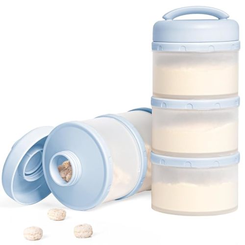 Termichy Stackable Formula Dispenser Portable: Milk Powder Container to go