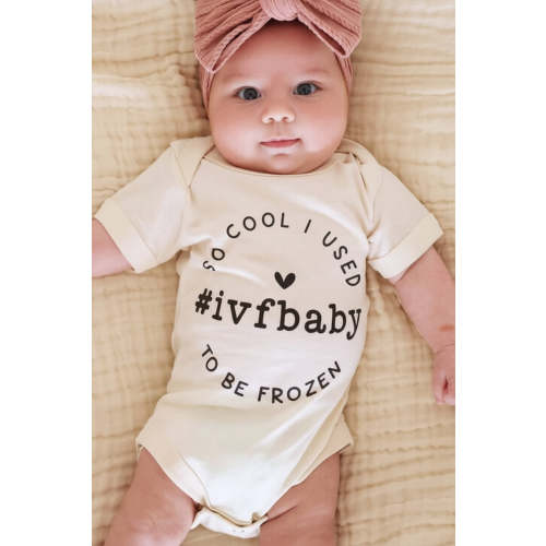 So Cool I Used To Be Frozen Graphic Bodysuit | Natural – Caden Lane