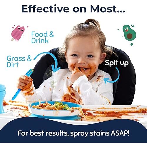 Miss Mouth’s Messy Eater Stain Treater Spray - Stain Remover - Newborn & Baby Essentials - 2-Pack of 16oz Stain Remover