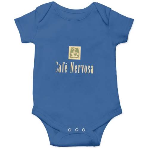 Cafe Nervosa Sign Frasier Seattle Onesies Kids's Short Sleeve Onesie 12M Royal sold by NinettaKentkvz93551z | SKU 1753244630 | Printerval