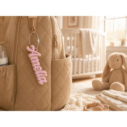 Diaper Bag Tag Personalized Nametag Daycare Label Diaper Bag Name Baby Shower Favor Custom Name Tag for New Mom Gift Stroller Tag