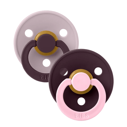 STUDIO Colour Pacifiers 2 Pack Fusion - Dusky Lilac Plum mix