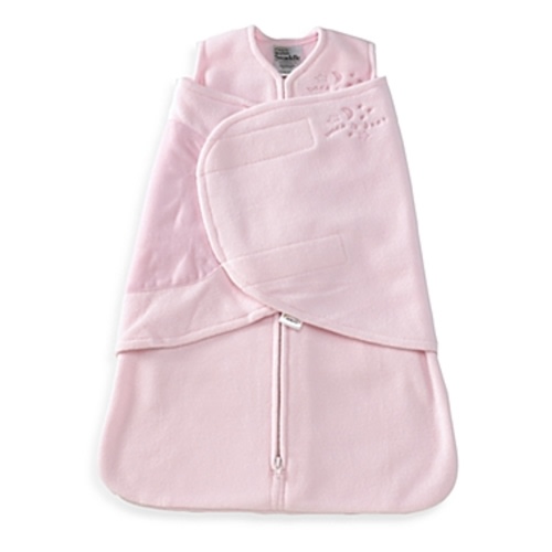HALO® SleepSack® Newborn Multi-Way Micro-Fleece Swaddle in - Pink
