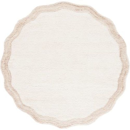 Vermont VRM210 Tufted Scalloped Indoor Rugs - Safavieh